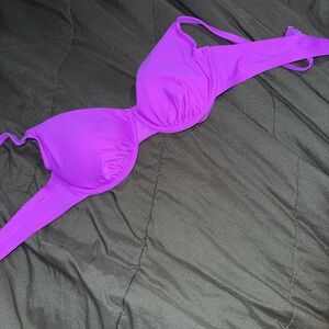 Purple bikini top